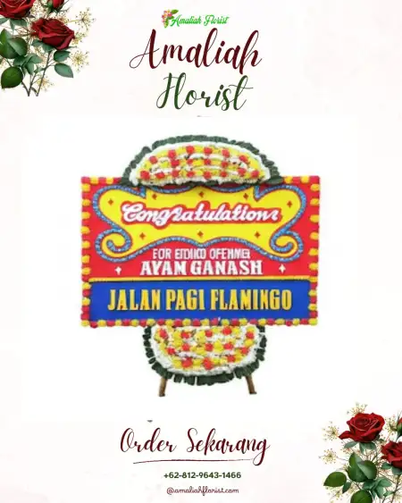 Sewa Papan Bunga Menampu